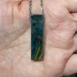 India Agate Necklace Crystal Healing Love Wealth